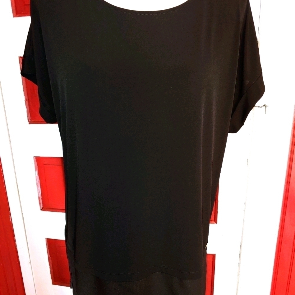 Calvin Klein Black Tunic Top M